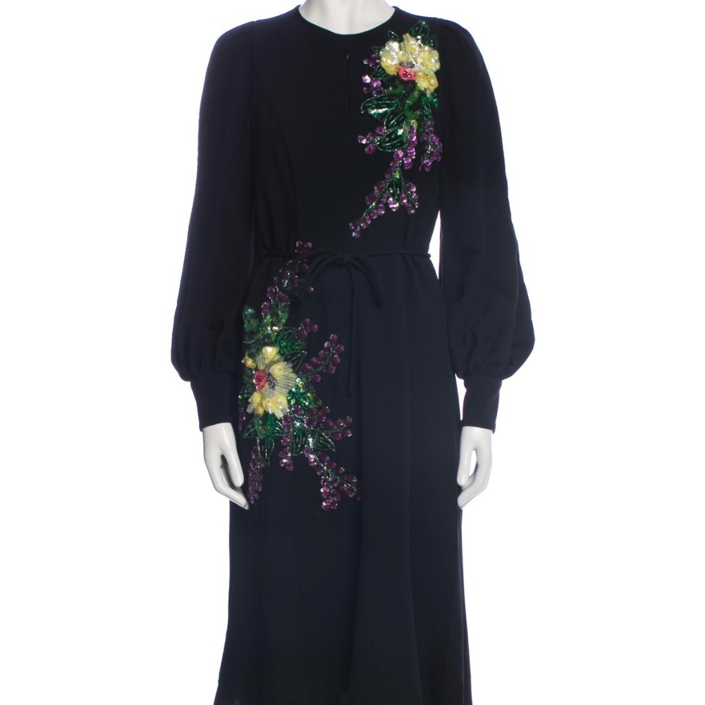 STUNNING ANDREW GN BEADED,SEQUIN & CRYSTAL ACCENTS SIZE 6